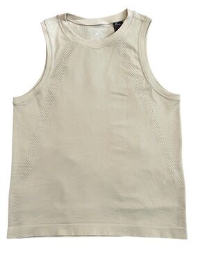 Spyder Sleeveless Active Tank Cream/ Off-White Size Small